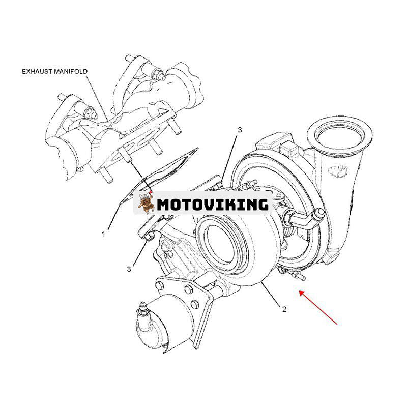 Turbo GTB4088L Turboladdare 397-6195 för Caterpillar CAT Engine C13 Grävmaskin 349E