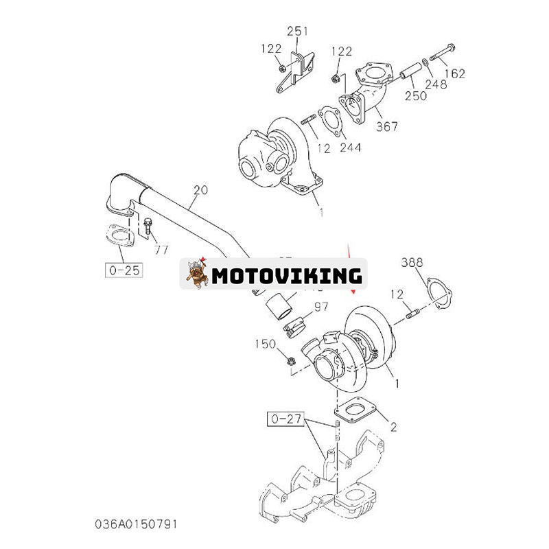 Turbo TD04HL Turboladdare 8972894431 för Isuzu Engine 4BG1 Hitachi Grävmaskin ZX160 ZX160W ZX180W
