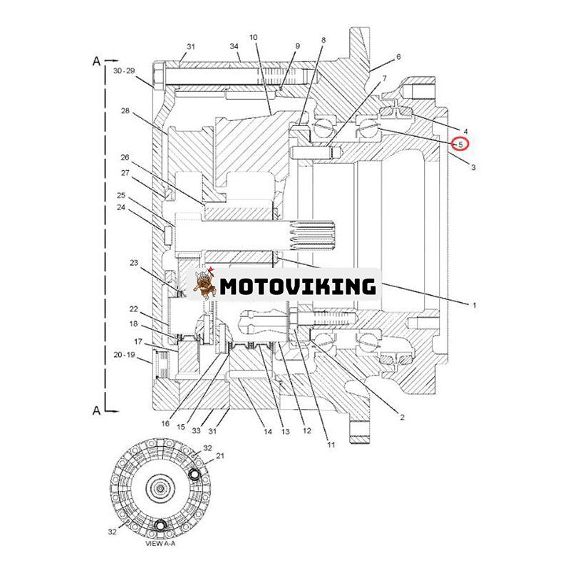 Kullager 168-8451 för Caterpillar CAT grävmaskin 311C 315C 318B 319D 320B 321B 322B 323D L
