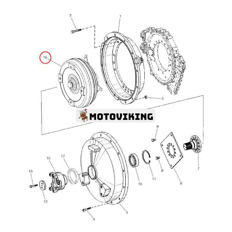 Momentomvandlare 4168 030 263 för ZF Transmission 4WG160