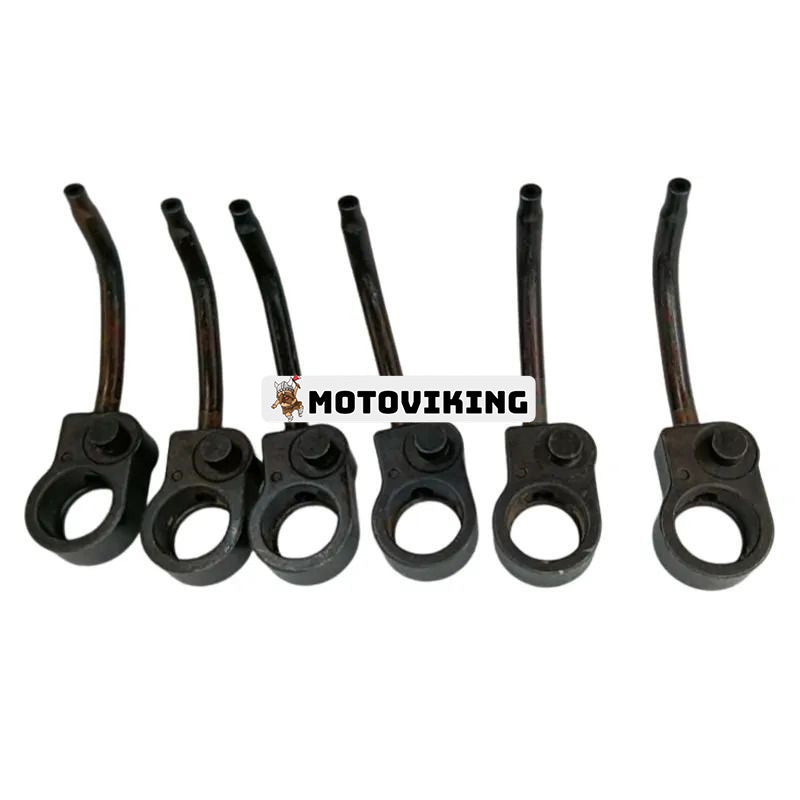 6 Styck Kolvkylning Oljejet 8980206490 för Isuzu Motor 4HK1 6HK1 6HE1 Lastbil FRR FSR FTR NQR75 NPR75 NQR75 FVR FVR34