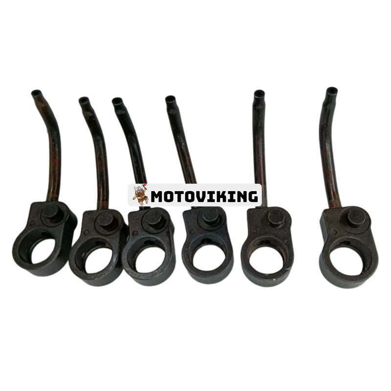 6st Kolvkylning Oljejet 8980206490 8981733420 8943951940 för Isuzu Engine 4HK1 6HK1 6HE1 John Deere Grävmaskin 330C LC JD 370C JD 225DLC 245GW 0