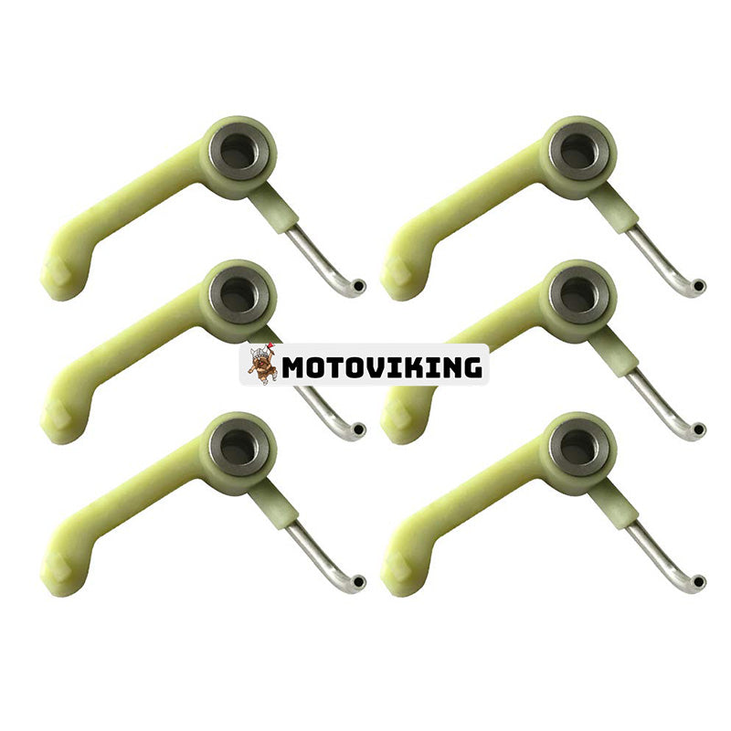 6 ST Kolvkylmunstycke 4937308 för Hyundai Grävmaskin R140W9 HW210