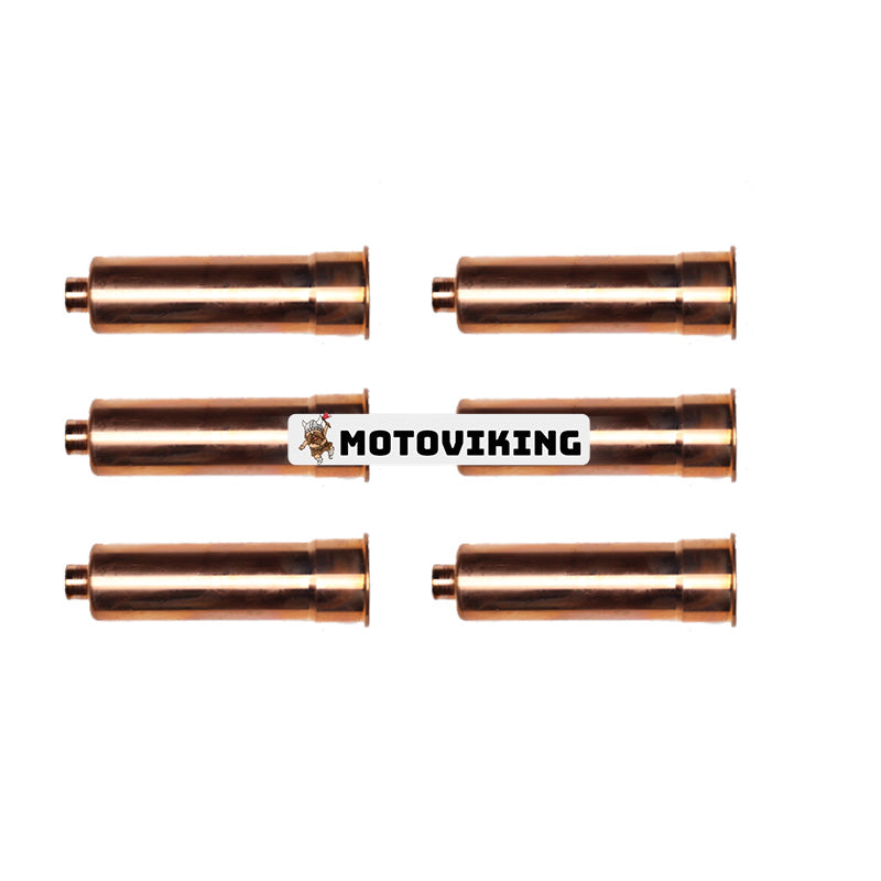 6PCS Injektorhylsa 65032050002 för Daewooo Doosan Engine D2366 DE12