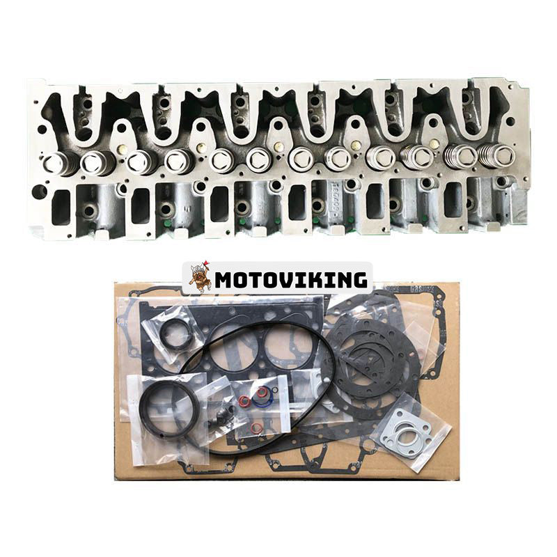 Motor D6E komplett cylinderhuvud med full packningssats för Volvo grävmaskin EC210 EC200B EC210B EC220D EC160C EC180C EC210B EC210C EC235C
