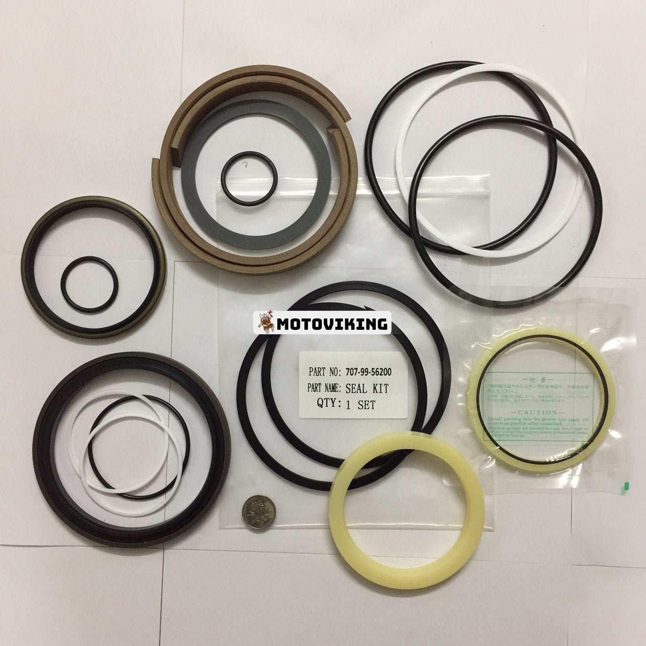 För Komatsu grävmaskin PC750-6 Bottendumpcylinder tätningssats 707-99-56200