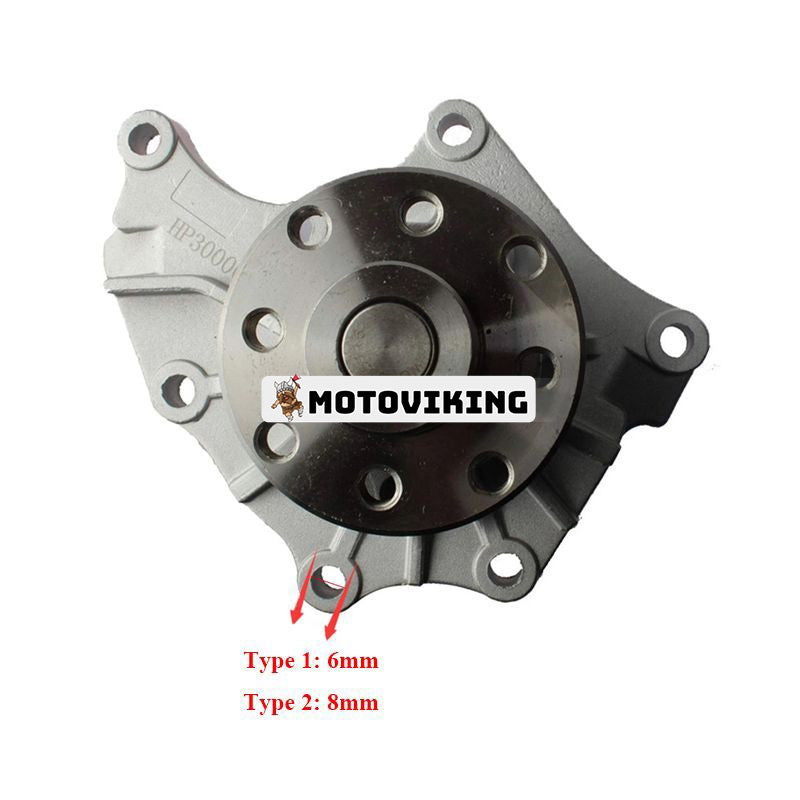 Vattenpump 8970213161 för Isuzu Engine 4JA1 4JB1 4JC1 Hitachi Grävmaskin EX40 EX45