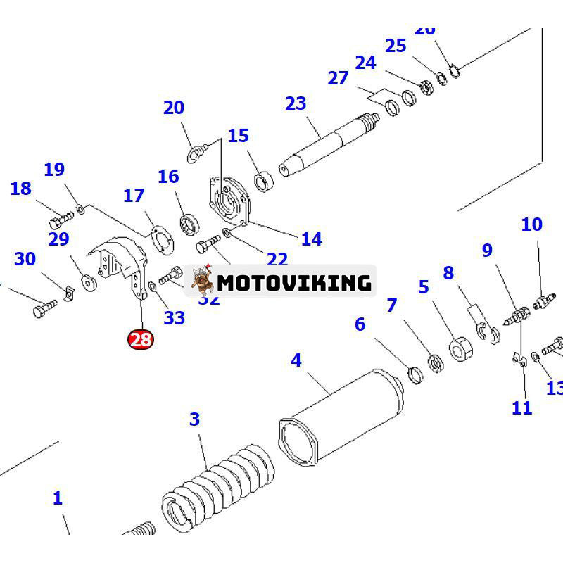 Ok 14X-30-13124 för Komatsu Bulldozer D60P D65E D65EX D65P D65PX D65WX D70LE D85E D85ESS