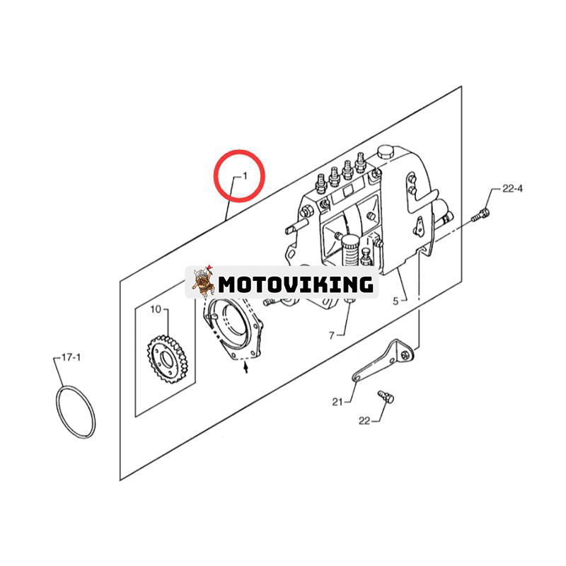 Bränsleinsprutningspump 8971738820 för Isuzu Engine 4JB1 4HK1 Doosan Daewoo Komatsu Grävmaskin Solar 55 S55