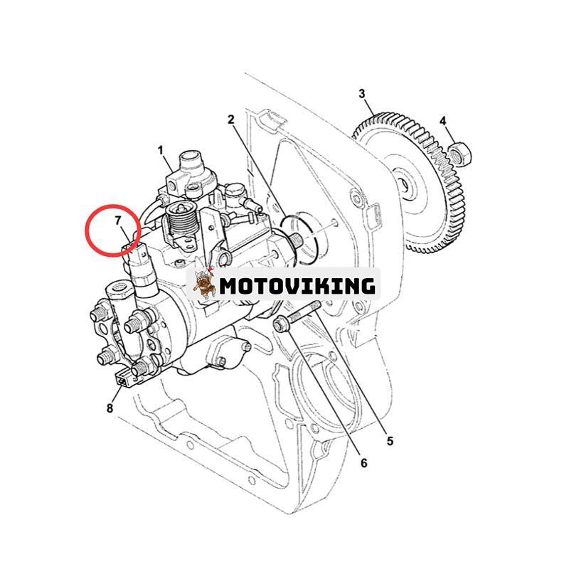 12V 68KW bränsleinsprutningspump för JCB-motor 320/40135 320/40262 Lastare 225 260 280 300 330
