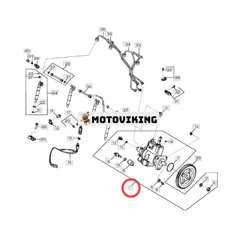Bränsleinsprutningspump DB4429-6162 RE546670 för John Deere Engine 4045 4045TF290