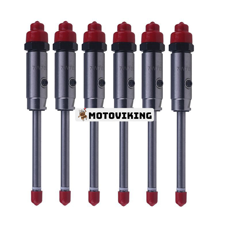 6 delar bränsleinsprutare 7W-7026 0R-3423 för Caterpillar CAT Engine 3406B 3406C 3408 3408E 3412 3412C Traktor D9R D9 GC
