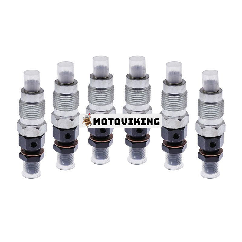 6 st bränsleinsprutare 093500-3400 23600-64050 för Toyota Engine 1HZ 2C Land Cruiser 4.2L