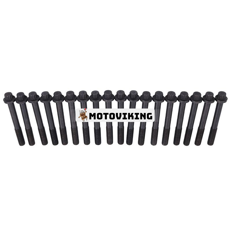 1 Set Cylinder Head Bult för Isuzu Engine 4HF1 4HK1 6HK1 6HH1 6HE1 Lastbil NPR66 NQR75 NQR71 NQR90 NPR75 NKR NPR NPR-HD NQR NRR