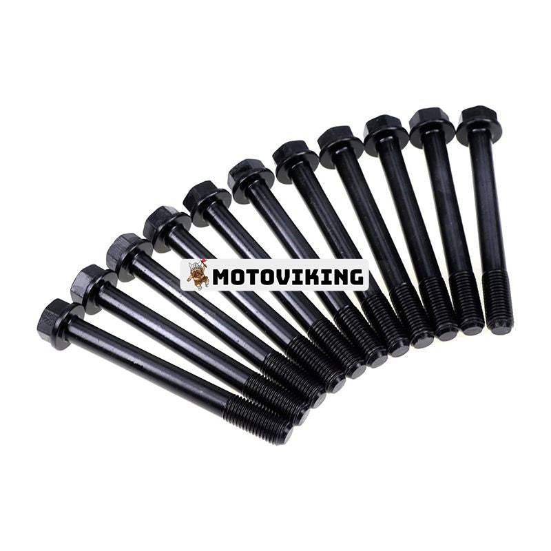 11 st Cylinderhuvudsbultar 31A01-11100 för Mitsubishi Engine S3L S3L2 Cub Cadet kompakttraktor 7000 7200 7205 7260 7265 7360SS