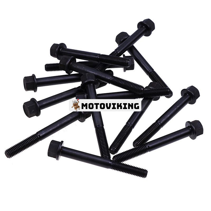 14st cylinderhuvudsbult 19202-03450 för Kubota Engine D1402 D1302 traktor L175 L185 L2250 L2550 L3250 M4000 M4030 M4500 M4950 M5030