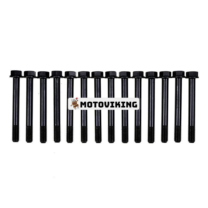 14st cylinderhuvudsbult 31A01-21100 för Mitsubishi Engine S4L S4L2 TCM gaffeltruck FD10C12 FD18T12 LG traktor LT280D LT360D