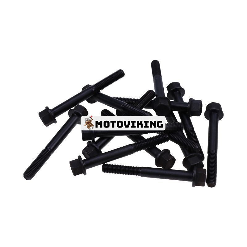 14st Cylinderhuvudsbult 6670353 för Kubota Engine D722 D902 Bobcat Grävmaskin 418 E08 E10 E14 E16 E17 E19 E20 Lastare 453 463 MT50 MT52 MT55 MT85