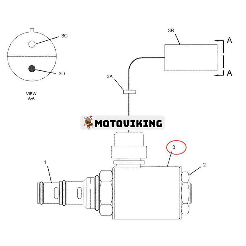 24V magnetspole 321-5658 för Caterpillar CAT 769C 769D 773B 773D 773E 775D 775E 777D 785B 785C 789B 789C 793B 7393C 79
