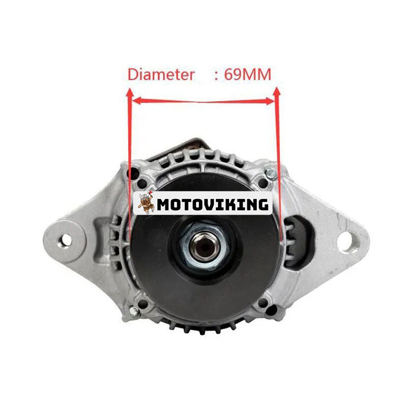 69mm 12V 40A Generator AM879908 för Yanmar 3TNE88 3TNV88 4TNE88 Motor John Deere 3120 3320 3520 4200 4410 4500 4510 4600 4700 4710 Traktor