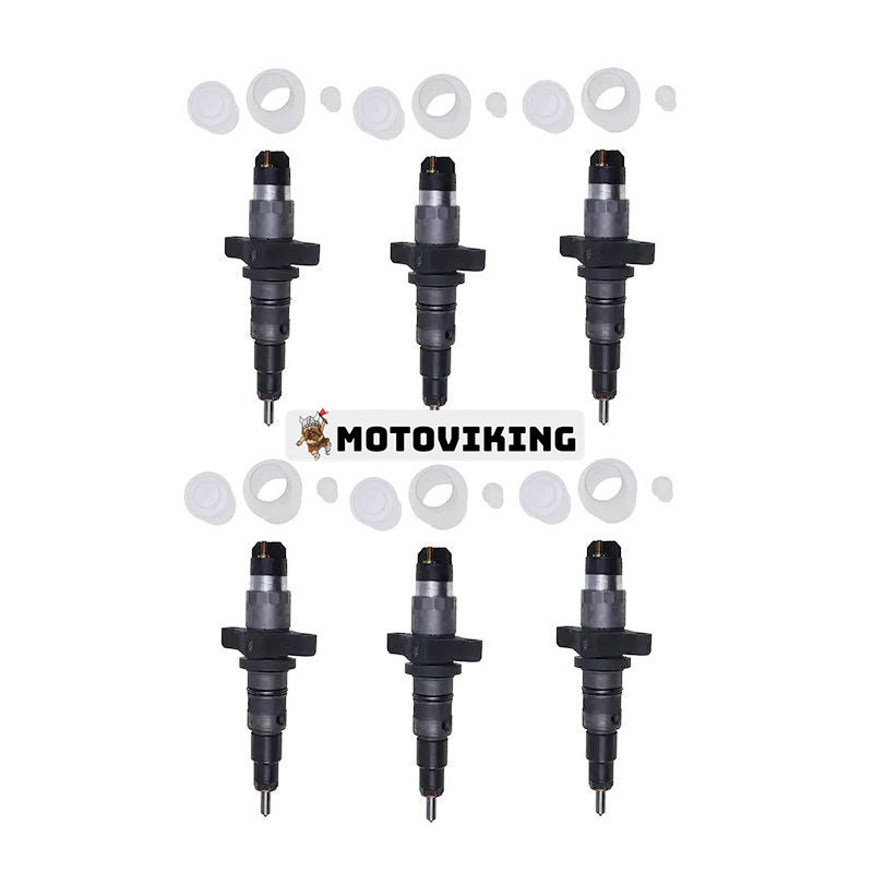 6st Common Rail bränsleinsprutare 2830957 2830224 för Cummins Engine ISBE 4B3.9 ISB