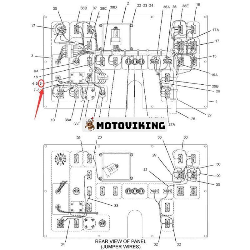 Block-Contact 180-5617 1165277 för Caterpillar CAT AP-1000B AP-1055B AP-555E AP-600D AP-650B AP-655D