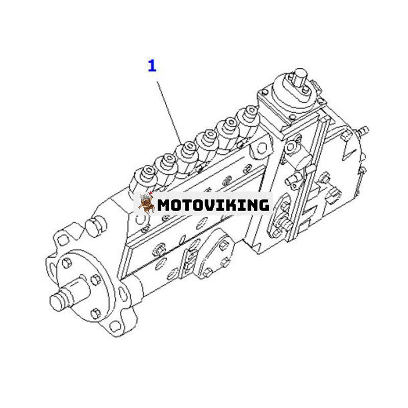 Bränsleinsprutningspump 6735-71-1540 för Komatsu Engine S6D102E-1 Hjullastare WA180-3L WA180-3MC