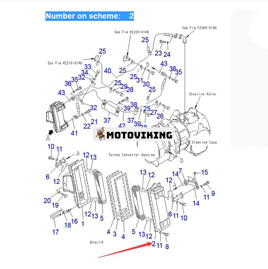 För Komatsu Bulldozer D375A-1 D375A-2 D375A-3 D375A-5 Hydrauloljekylare 195-03-43100
