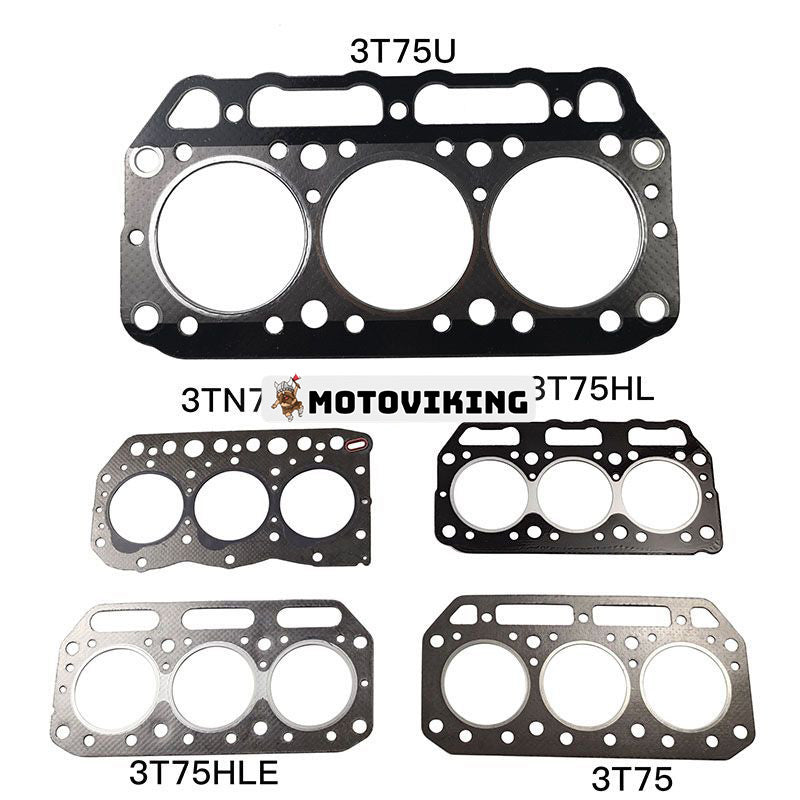 Översynspackningssats för Yanmar motor 3T75 3T75HA 3T75HL 3T75U 3T75HLE 3TN75