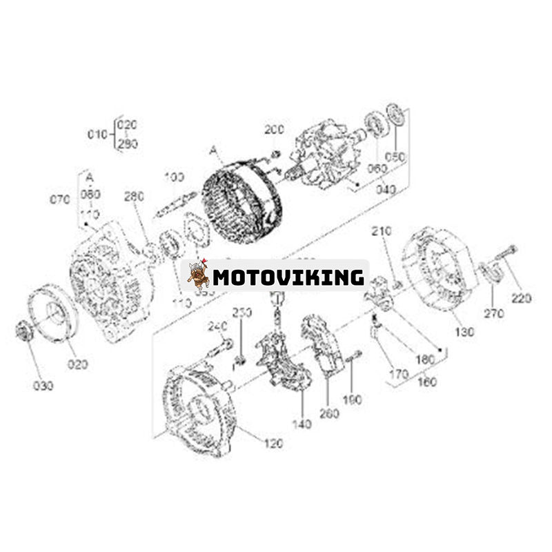 Regulator 1K531-64602 för Hyundai minilastare HSL650-7