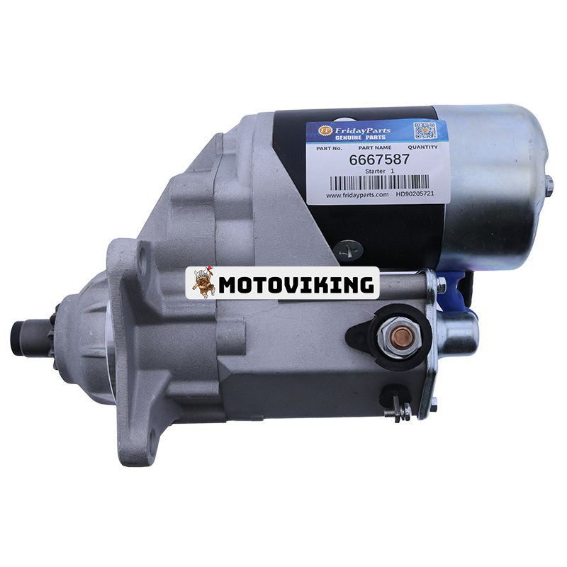 Startmotor 6667587 för Bobcat minilastare 643 645 743 751 753 763 773 7753 S300