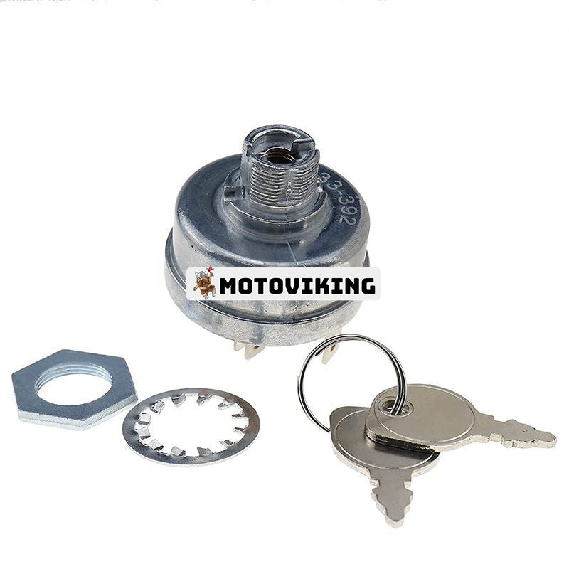 Startströmbrytare med 2 nycklar MU092377 430-161 33-392 97645 för Murray Oregon Briggs & Stratton 5411H 5412H