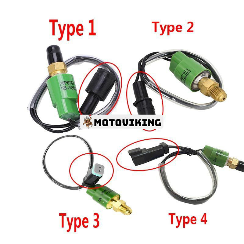 Tryckomkopplarsensor 126-2938 för Caterpillar CAT Engine 3054 Grävmaskin 311 312 315 317 320N 322 325 330