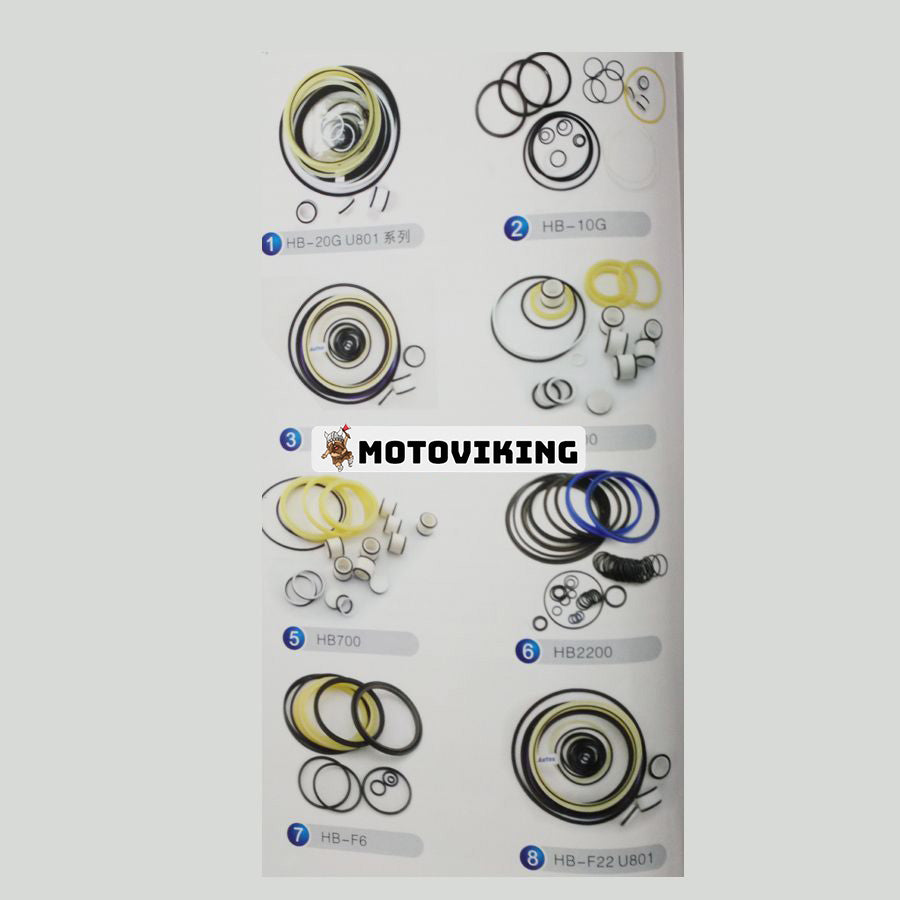 För HB20G U801 Hammer Breaker Cylinder Seal Kit