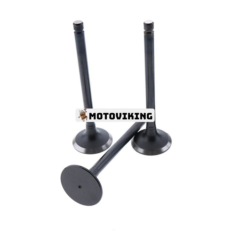 För Yanmar Engine 3TNE84 3TNE84T Komatsu Engine 3D84E Avgasventil 3 enheter 1 set YM129100-11130