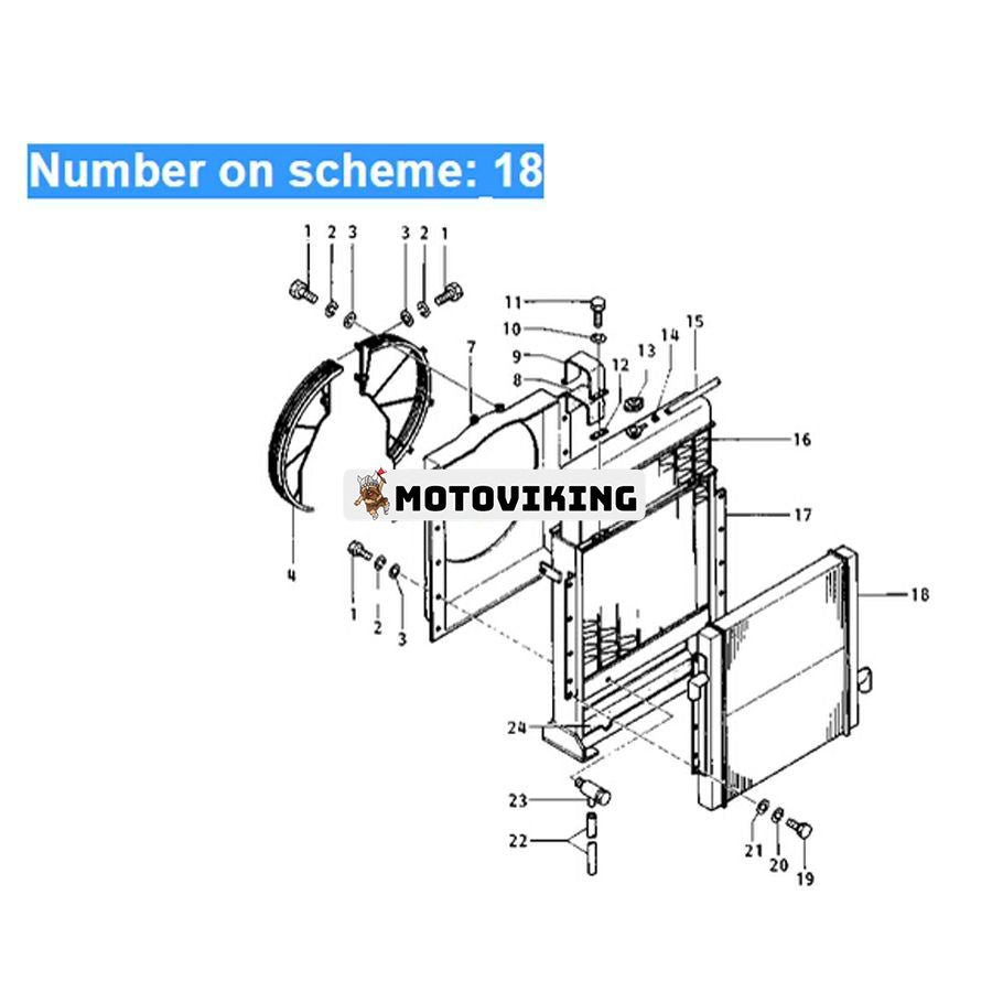 För Caterpillar grävmaskin Cat E450 hydraulisk oljekylare 096-3337