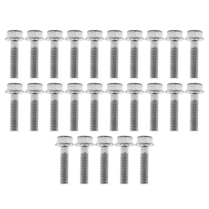 M6 X 25 Mm Flänsbolt Pack Om 25 10 Mm Hex