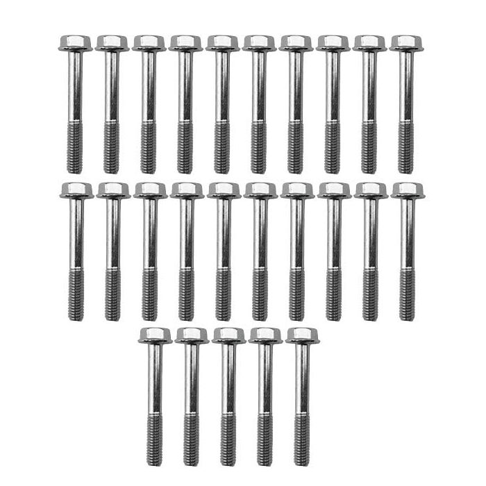 M6 X 45 Mm Flänsbolt 25 Pack 10 Mm Hex