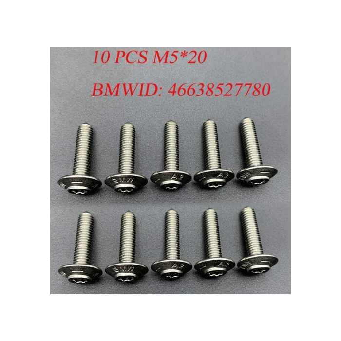 Bmw Rostfritt Stål Skruvskruvar M5X20 (Pack Med 10) 46638527780