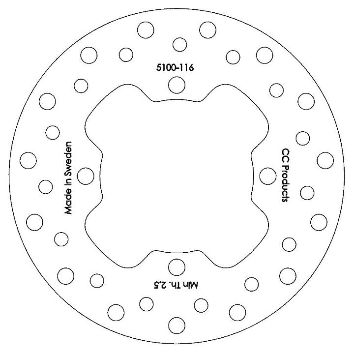 Skivbroms Bak Kx85 01> Cc Cross-Center Produkt 5100-116