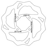 Skivbroms Bak Ktm65 Rund Cross-Center Produkt 5100-110