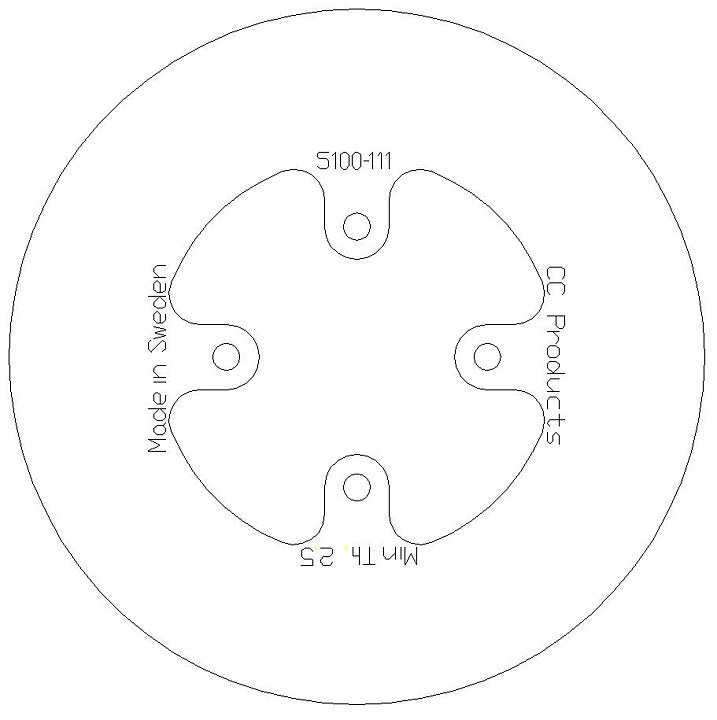 Skivbroms Bak Ktm65 Solid Cc Cross-Center Produkt 5100-111