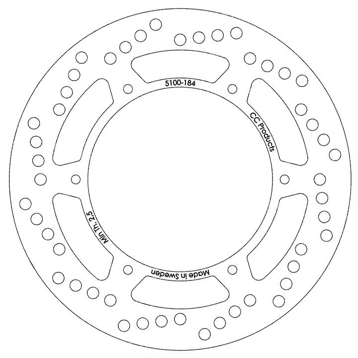 Skivbroms Fram Maico 235Mm Cross-Center Produkt 5100-184