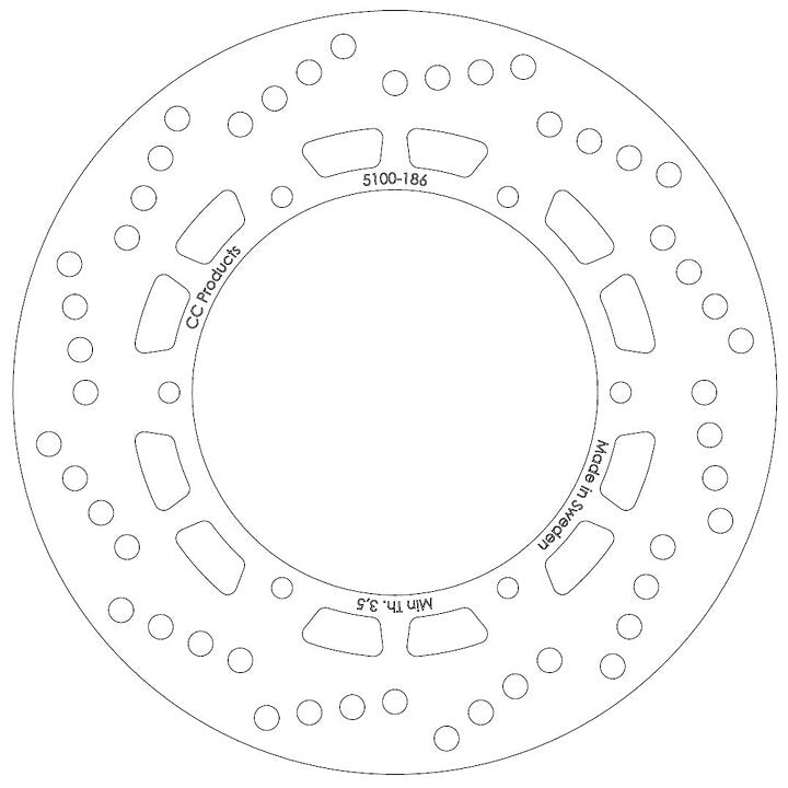 Skivbroms Fram Maico 245Mm Cross-Center Produkter 5100-186