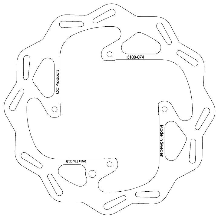 Skivbroms Fram Husqvarna Cc Cross Center 5100-74