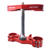 Triple Clamps Red Crf 2022-23 Offset 22Mm Scar S2421