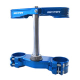 Triple Clamps Blue Fc/Tc 2023 Offset 22Mm Scar S5418Bl