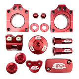 12 St Bling Kit Crf 250/450 Fir Cpk-101 Cnc Alloy Axle Block Caps Däckmutter