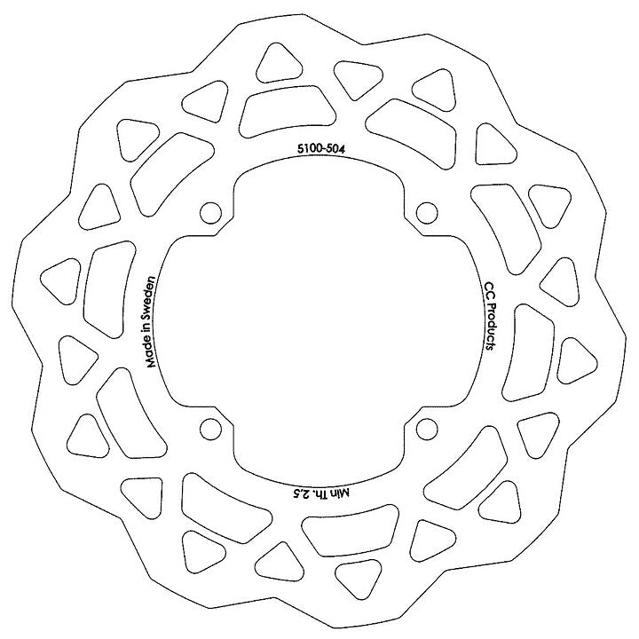 270 Disc Front Rmz250 450 Cc Crosscenter 5100-504 Oversize