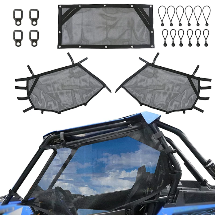 Polaris Rzr Window Mesh Saftey Nets De Flesta Modeller 2015-2022